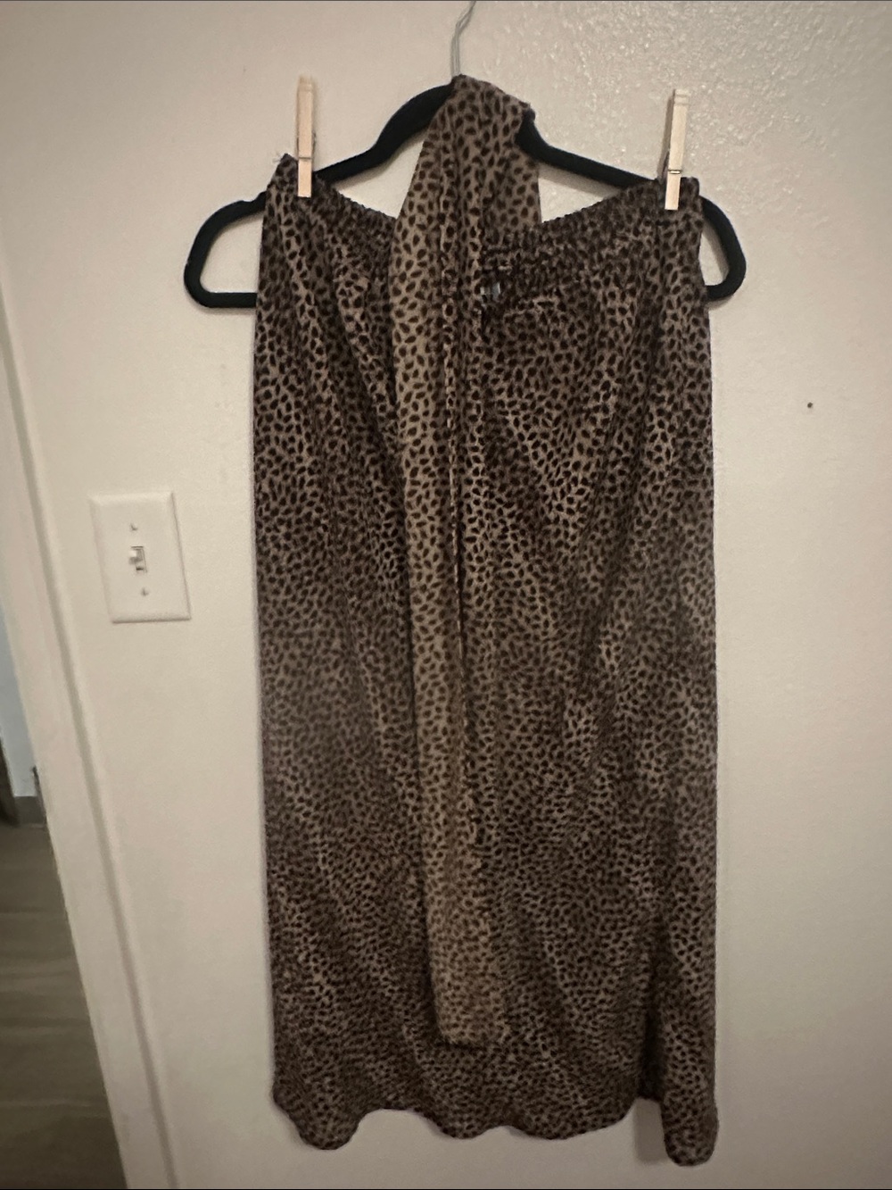 Leslie Fay Leopard-Pattern Maxi Skirt - Brown & Black